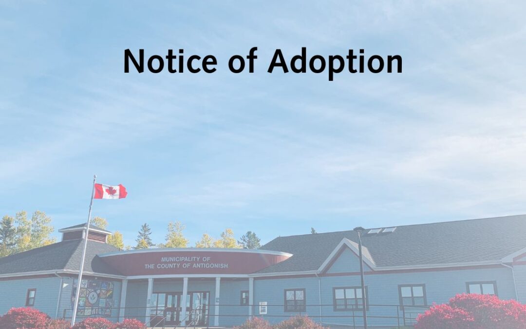 Notice of Adoption